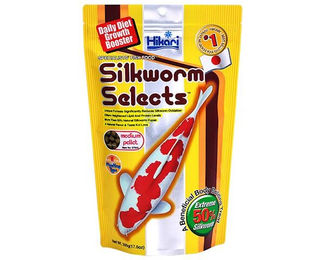 Produktbild von Hikari Silkworm Select Koifutter und Ergänzungsfutter für Goldfische und Teichfische mit Insekten 500g