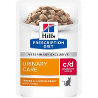 Produktbild von Hill's c/d Urinary Stress Feline Nassfutter Lachs 24x 85 g Diätfutter für Katzen zur Unterstützung der Harnwege