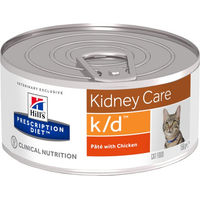 Produktbild von Hill's k/d Feline Diätfutter Huhn für Katzen mit Nierenerkrankung 24 x 156 g