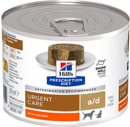 Produktbild von Hill's Prescription Diet a/d Canine Restorative Care Aufbaufutter Huhn 12 x 200 g - 12 x 200 g