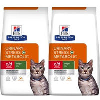 Produktbild von Hill's Prescription Diet c/d Multicare Stress + Metabolic 2x8 kg Trockenfutter für Hunde zur Unterstützung der Harnwege, Beruhigung und Gewichtskontrolle - 2 x 8 kg