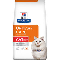 Produktbild von Hill's Prescription Diet c/d Multicare Stress Urinary Care Trockenfutter für Katzen Adult mit Huhn 3 kg - 2 x 3 kg