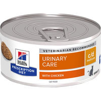 Produktbild von Hill's Prescription Diet c/d Multicare Urinary Care Hund Nassfutter mit Huhn Adult 24 x 156 g - 24 x 156 g