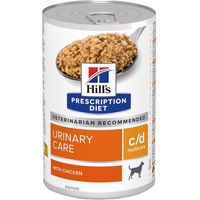 Produktbild von Hill's Prescription Diet c/d Multicare Urinary Care Nassfutter für erwachsene Hunde mit Huhn 12 x 370 g - 12 x 370 g