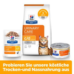 Hill's Prescription Diet c/d Multicare Urinary Katzen Trockenfutter Huhn Adult 3 kg - 2 x 3 kg – Bild 1 von 7