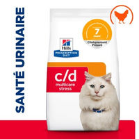 Produktbild von Hill's Prescription Diet c/d Urinary Stress Katzen Diätfutter Huhn Adult 750g - 1,5 kg