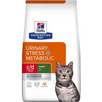 Produktbild von Hill's Prescription Diet c/d Urinary Stress + Metabolic Katzen Diätfutter zur Harnwegserhaltung und Gewichtskontrolle 2 x 8 kg