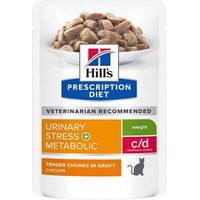 Produktbild von Hill's Prescription Diet c/d Urinary Stress + Metabolic Katzen Nassfutter zur Harnwegserhaltung und Gewichtskontrolle 12 x 85 g