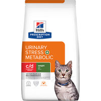 Produktbild von Hill's Prescription Diet c/d Urinary Stress + Metabolic Trockenfutter für Katzen Adult zur Harnwegserhaltung und Gewichtskontrolle 8 kg - 8 kg