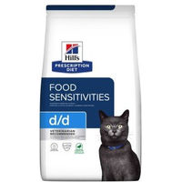 Produktbild von Hill's Prescription Diet d/d Food Sensitivities Trockenfutter für Katzen Adult mit Ente und grünen Erbsen Hypoallergen 3 x 3 kg - 3 x 3 kg