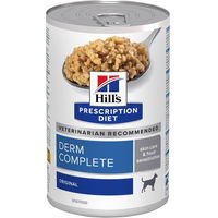 Produktbild von Hill's Prescription Diet Derm Complete Hypoallergenes Nassfutter für erwachsene Hunde 48 x 370 g - 48 x 370 g