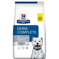 Produktbild von Hill's Prescription Diet Derm Complete Mini Trockenfutter für Hunde zur Unterstützung von Haut und Fell 2 x 6 kg