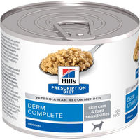 Produktbild von Hill's Prescription Diet Derm Complete Veterinärdiät Nassfutter für Hunde zur Unterstützung von Haut und Fell Monoprotein 12x370 g