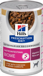 Produktbild von Hill's Prescription Diet Gastrointestinal Biome Ragout Huhn Nassfutter für erwachsene Hunde 24 x 354 g - 24 x 354 g