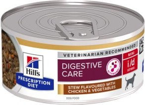 Hill's Prescription Diet i/d Digestive Care Stress Mini Nassfutter für erwachsene Hunde mit Huhn und Gemüse Ragout 48x156 g – Bild 1 von 3
