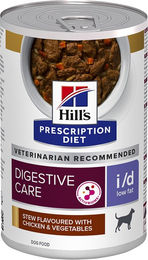 Produktbild von Hill's Prescription Diet i/d Low Fat Digestive Care Ragout Nassfutter für erwachsene Hunde 24 x 354 g - 24 x 354 g