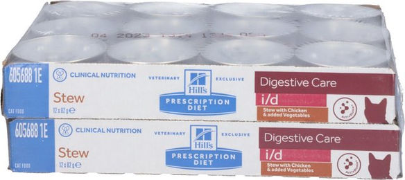 Hill's Prescription Diet i/d Ragout Katzen Nassfutter mit Huhn und Gemüse für die Magen-Darm-Unterstützung – Bild 1 von 2