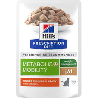 Produktbild von Hill's Prescription Diet j/d Metabolic + Mobility Nassfutter Huhn zur Gewichtskontrolle und Gelenkunterstützung 12 x 85 g