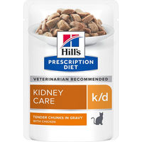Produktbild von Hill's Prescription Diet k/d Kidney Care Nassfutter für Katzen mit Huhn 12 x 85 g - 12 x 85 g