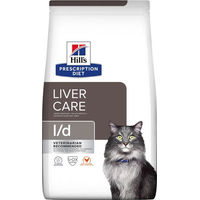Produktbild von Hill's Prescription Diet l/d Liver Care Katzenfutter für adulte Katzen mit Huhn - 1,5 kg