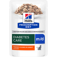 Produktbild von Hill's Prescription Diet m/d Diabetes Care Nassfutter Huhn 12 x 85g