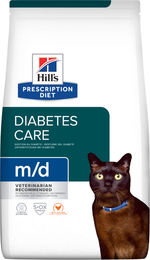 Hill's Prescription Diet m/d Diabetes Care Trockenfutter für erwachsene Katzen mit Huhn zur Gewichtskontrolle 3 kg - 3 x 3 kg – Bild 1 von 11