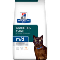 Produktbild von Hill's Prescription Diet m/d Diabetes Care Trockenfutter für erwachsene Katzen mit Huhn zur Gewichtskontrolle 3 kg - 3 x 3 kg