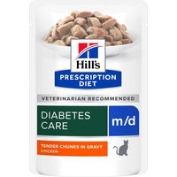Produktbild von Hill's Prescription Diet m/d Nassfutter mit Huhn für erwachsene Hunde zur Gewichtskontrolle und bei Diabetes 24 x 85 g - 24 x 85 g