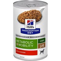 Produktbild von Hill's Prescription Diet Metabolic + Mobility Nassfutter für erwachsene Hunde zur Gewichtskontrolle und Gelenkunterstützung 12 x 370 g - 48 x 370 g