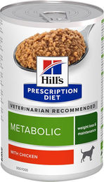 Produktbild von Hill's Prescription Diet Metabolic Nassfutter für erwachsene Hunde mit Huhn zur Gewichtskontrolle 48 x 370 g - 48 x 370 g
