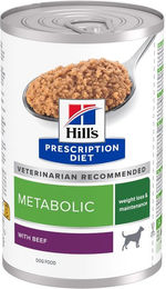 Produktbild von Hill's Prescription Diet Metabolic Nassfutter mit Rind für erwachsene Hunde zur Gewichtskontrolle 48 x 370 g - 48 x 370 g