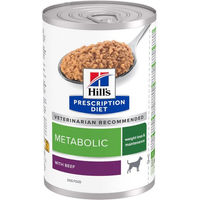 Produktbild von Hill's Prescription Diet Metabolic Nassfutter mit Rind für erwachsene Hunde zur Gewichtskontrolle 48 x 370 g - 48 x 370 g