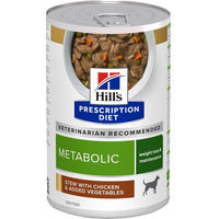 Produktbild von Hill's Prescription Diet Metabolic Ragout Huhn & Gemüse Nassfutter für erwachsene Hunde zur Gewichtskontrolle 12 x 354 g - 12 x 354 g