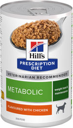 Hill's Prescription Diet Metabolic Veterinärdiät Nassfutter für erwachsene Hunde zur Gewichtskontrolle mit Huhn und Schwein 12 x 370 g - 12 x 370 g – Bild 1 von 2