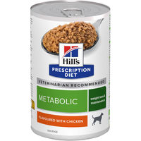 Produktbild von Hill's Prescription Diet Metabolic Veterinärdiät Nassfutter für erwachsene Hunde zur Gewichtskontrolle mit Huhn und Schwein 12 x 370 g - 12 x 370 g