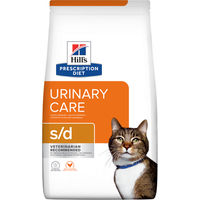 Produktbild von Hill's Prescription Diet s/d Urinary Care Trockenfutter für erwachsene Katzen mit Huhn 3 kg - 2 x 3 kg