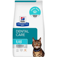 Produktbild von Hill's Prescription Diet t/d Dental Care Hund Trockenfutter mit Huhn für Adult 2 x 8 kg
