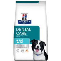 Produktbild von Hill's Prescription Diet t/d Dental Care Trockenfutter für erwachsene Hunde zur Zahnhygiene 2 x 10 kg - 10 kg
