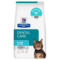 Produktbild von Hill's Prescription Diet t/d Dental Care Zahnpflege Trockenfutter für erwachsene Katzen 2 x 3 kg - 3 kg
