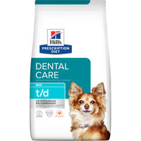 Produktbild von Hill's Prescription Diet t/d Mini Hundetrockenfutter für erwachsene kleine Hunde zur Zahnpflege 3 kg - 3 kg
