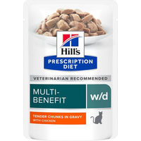 Produktbild von Hill's Prescription Diet w/d Adult Hund Nassfutter mit Huhn zur Gewichtskontrolle und Unterstützung bei Diabetes sowie Magen-Darm-Problemen 24 x 85 g - 24 x 85 g