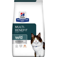 Produktbild von Hill's Prescription Diet w/d Diätfutter Trockenfutter für Katzen zur Gewichtsreduktion und Unterstützung bei Diabetes sowie Magen-Darm-Beschwerden 2 x 3 kg