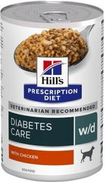 Hill's Prescription Diet w/d Veterinärdiät für Hunde Adult Huhn 24x370 g zur Gewichtskontrolle und Diabetes-Unterstützung – Bild 1 von 3