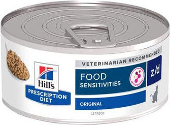 Hill's Prescription Diet z/d Food Sensitivities Hypoallergenes Nassfutter für Katzen Pastete 24 x 156 g - 24 x 156 g – Bild 1 von 4