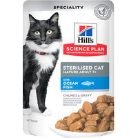Produktbild von Hill's Science Plan Adult 7+ Sterilisiert Katzenfutter Seefisch und Huhn 12 x 85 g