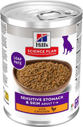 Produktbild von Hill's Science Plan Adult Hund Sensitive Stomach & Skin Huhn 12 x 370 g - 12 x 370 g