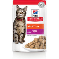Produktbild von Hill's Science Plan Adult Hundefutter Rind Stückchen in Sauce 12 x 85 g Beutel - 12 x 85 g