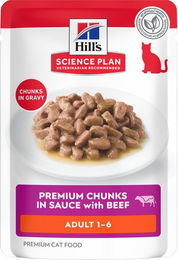 Hill's Science Plan Adult Hundefutter Rindfleisch Stückchen in Sauce 12 x 85 g – Bild 1 von 4
