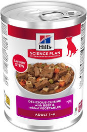 Produktbild von Hill's Science Plan Adult Hundefutter Stückchen in Sauce mit Rind 12 x 363 g
