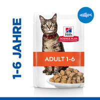 Produktbild von Hill's Science Plan Adult Katzenfutter Fisch mit Stückchen in Sauce 12 x 85 g